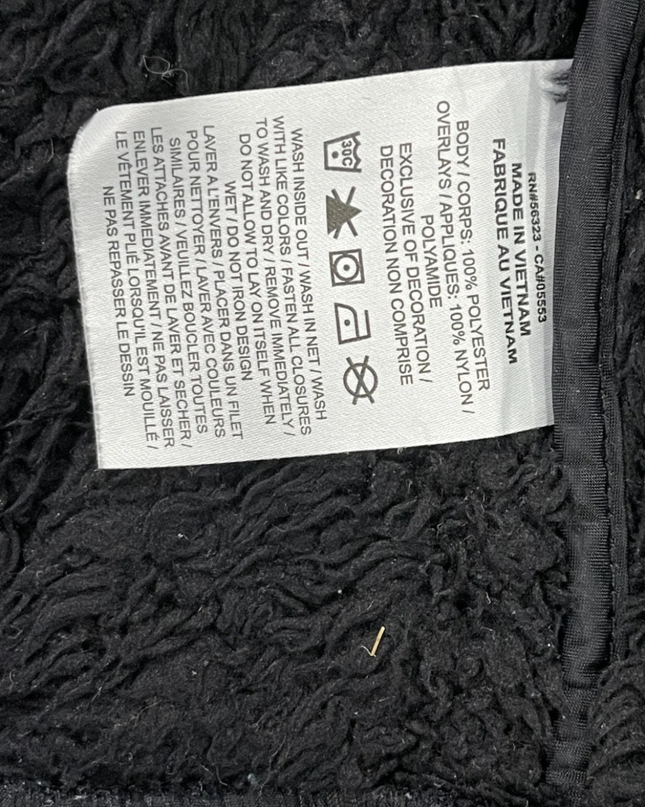 Nike Black Sherpa Fleece Hooded Full-Zip Jacket