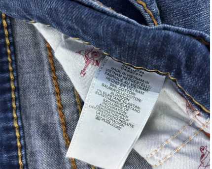 True Religion Blue Geno Relaxed Slim Fit Jeans