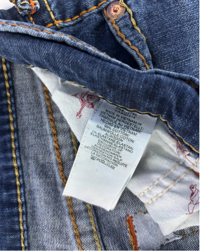 True Religion Blue Geno Relaxed Slim Fit Jeans