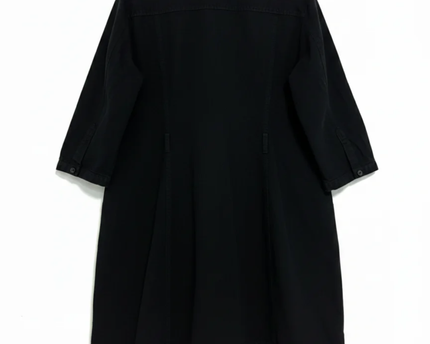 Mango Black Utility Shirt Dress