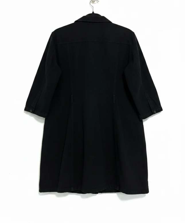 Mango Black Utility Shirt Dress