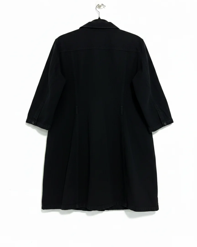 Mango Black Utility Shirt Dress