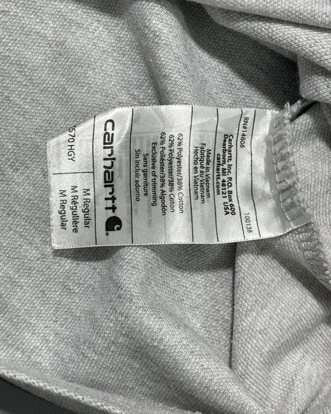 Carhartt Heather Grey Short Sleeve Pocket Polo Shirt