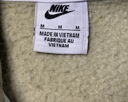 Nike Olive Green Full-Zip Fleece Hoodie