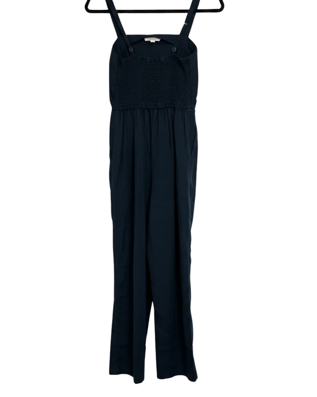 Abercrombie & Fitch Navy Blue Smocked Back Maxi Dress
