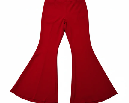 INC International Concepts Vibrant Red Dramatic Flare Leg Pants