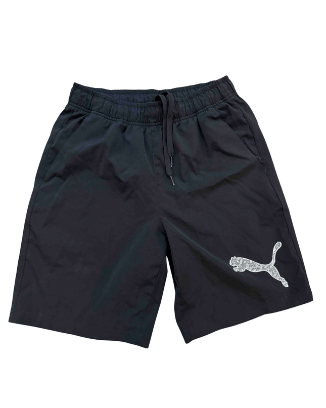 Puma Black Graphic Logo Training Shorts - XS | Waist: 26"