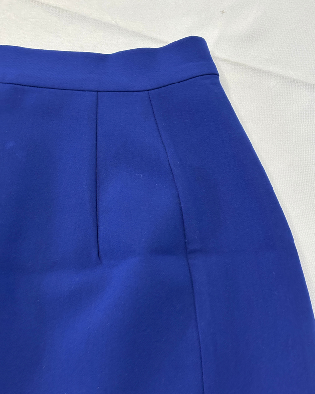 Zara Royal Blue Mini A-Line Skirt