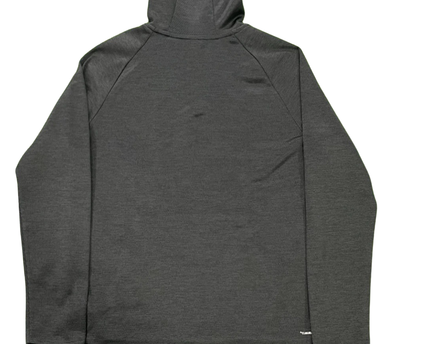 Adidas Dark Grey Signature Logo Performance Hoodie XS
