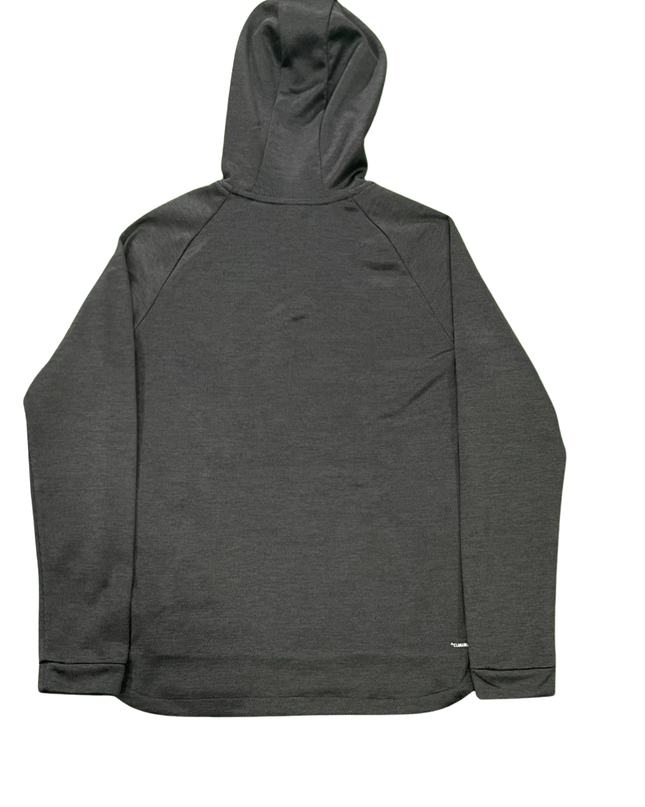 Adidas Dark Grey Signature Logo Performance Hoodie XS