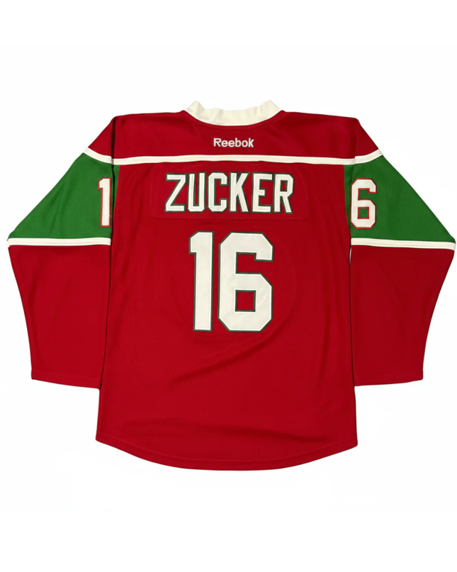 Reebok Red Minnesota Wild Zucker #16 NHL Hockey Jersey