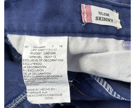 Dickies Blue Slim Skinny Men's Stretch Pants
