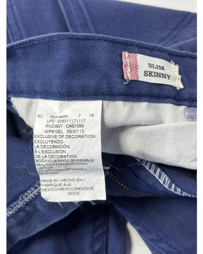 Dickies Blue Slim Skinny Men's Stretch Pants