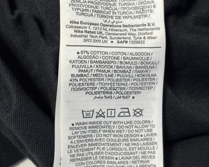 Nike Black Graphic Swoosh Dri-FIT Loose Fit T-Shirt