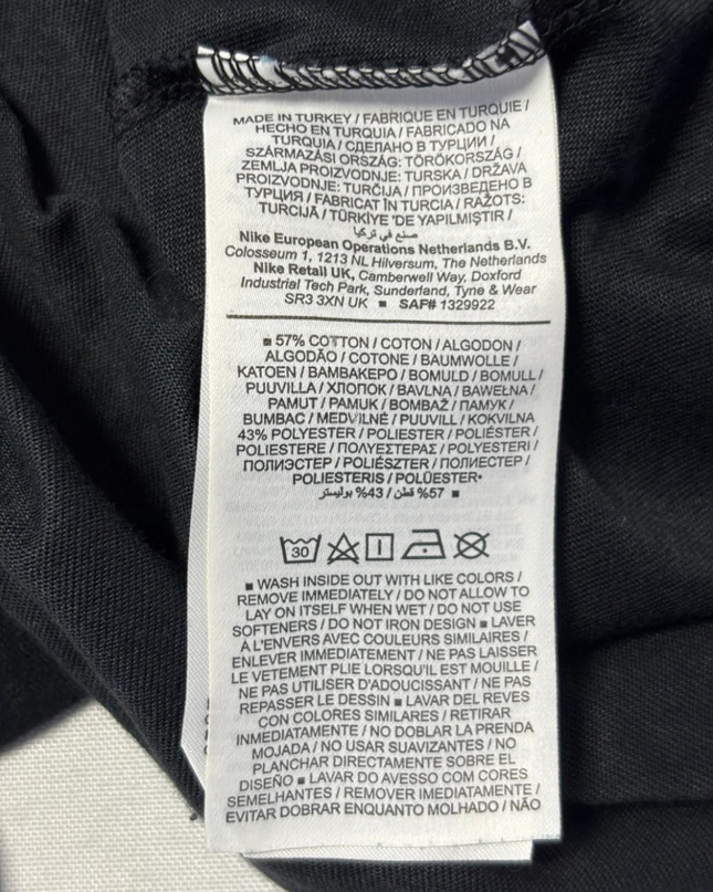 Nike Black Graphic Swoosh Dri-FIT Loose Fit T-Shirt