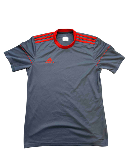 Adidas Climalite Performance Grey & Red T-Shirt - S