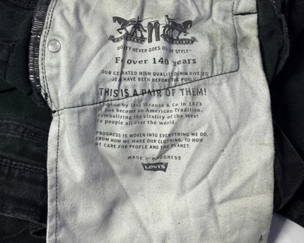 Levi's Black 502 Regular Taper Fit Jeans