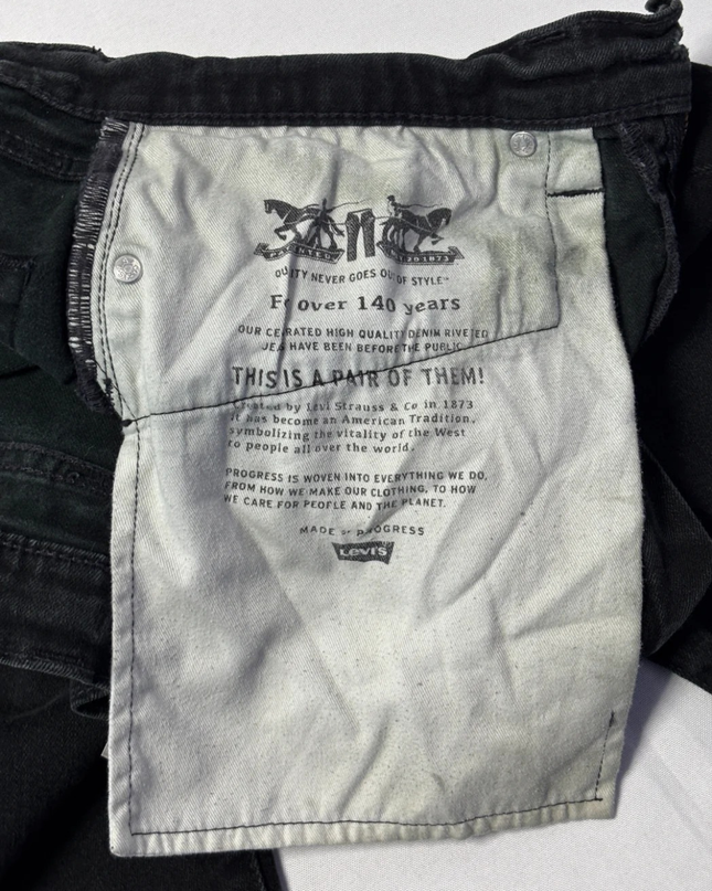 Levi's Black 502 Regular Taper Fit Jeans