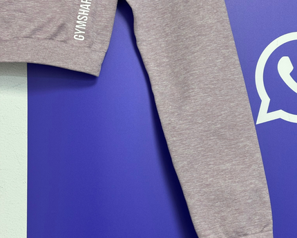 Gymshark Purple Long Sleeve Seamless Crop Top