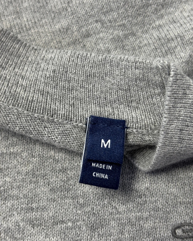GANT Grey Cotton Cashmere Crewneck Sweater