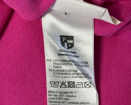 U.S. Polo Assn. Pink Short Sleeve Polo Shirt