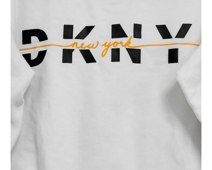 DKNY Sport White Graphic Logo Sweatshirt