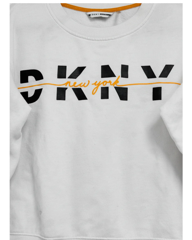 DKNY Sport White Graphic Logo Sweatshirt