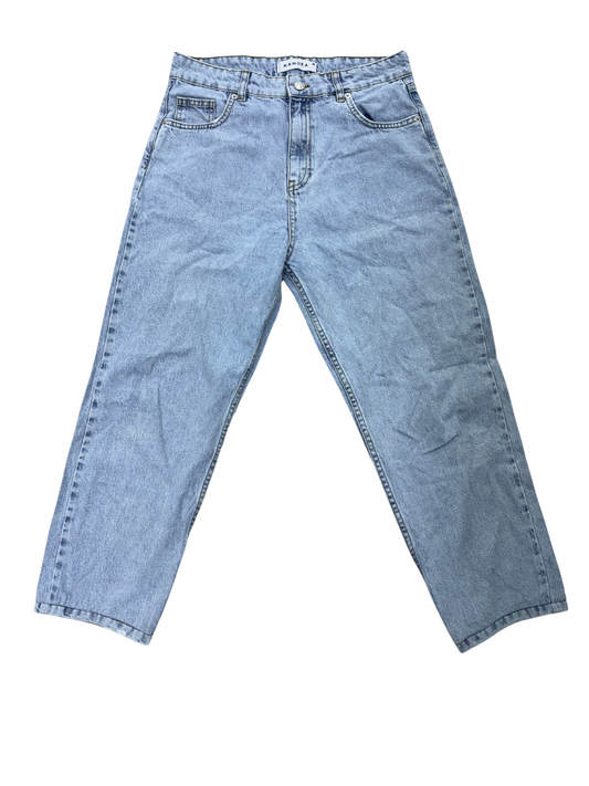 Manuka Wide Leg Light Blue Women Jeans - L | Waist: 31