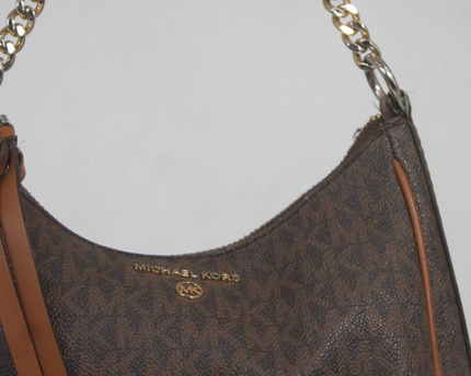 Michael Kors Brown Monogram Shoulder Bag