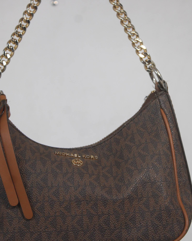 Michael Kors Brown Monogram Shoulder Bag