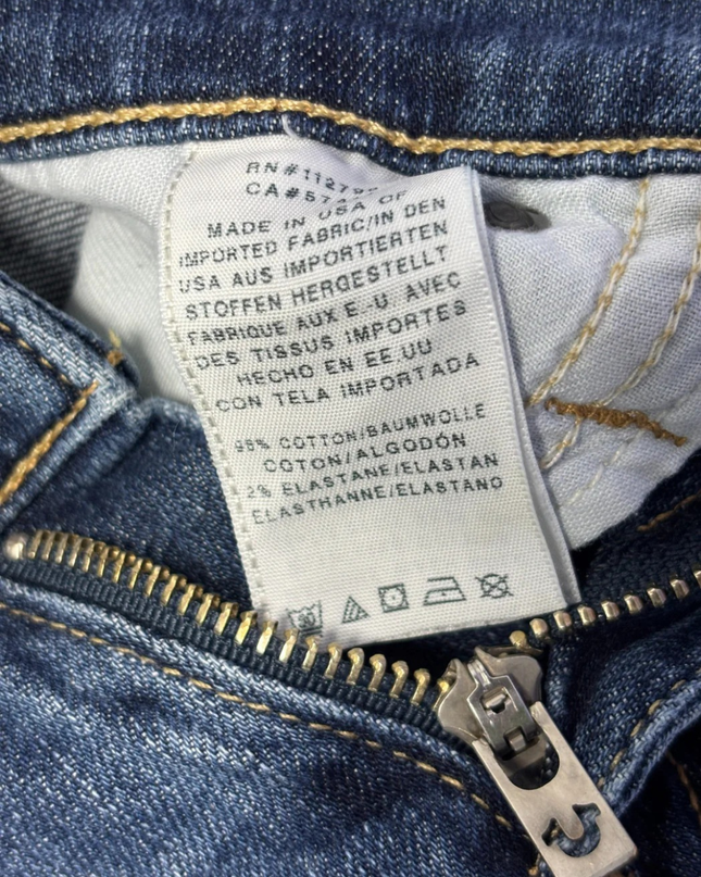 True Religion Blue Ricky Relaxed Straight Leg Jeans