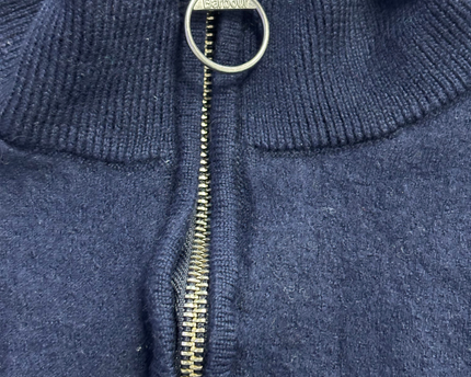 Barbour Navy 1/4 Zip Knit Sweater