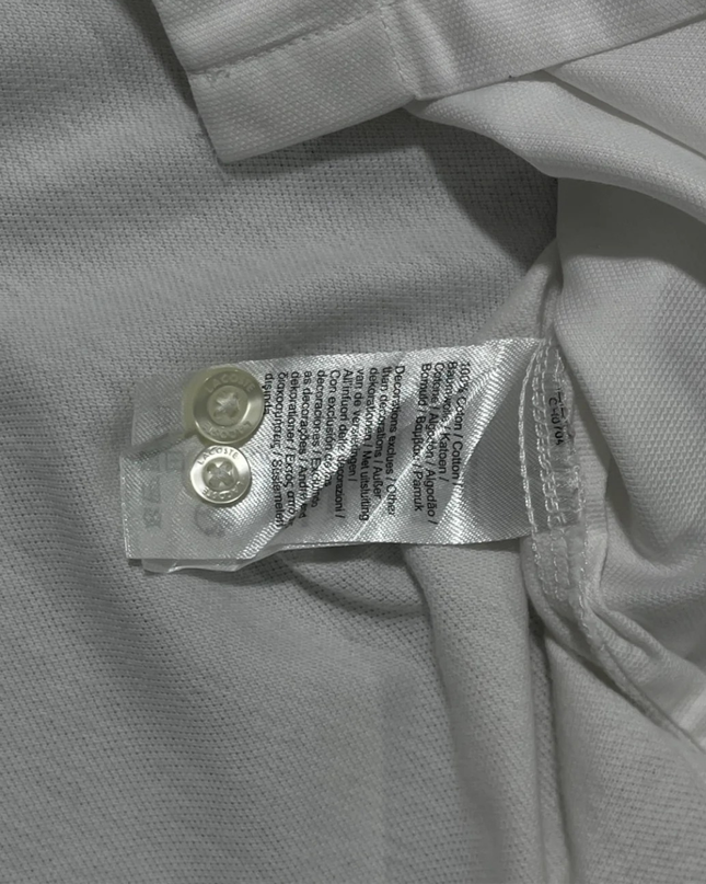 Lacoste White Slim Fit Long-Sleeve Cotton Shirt