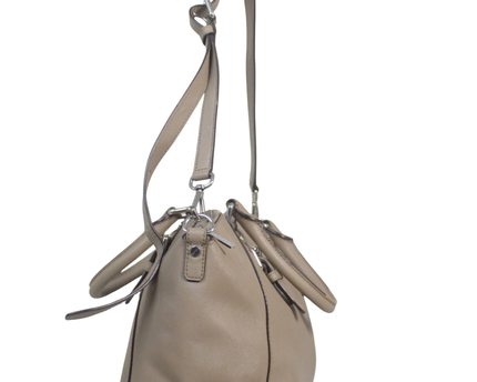Michael Kors Beige Saffiano Leather Satchel Bag