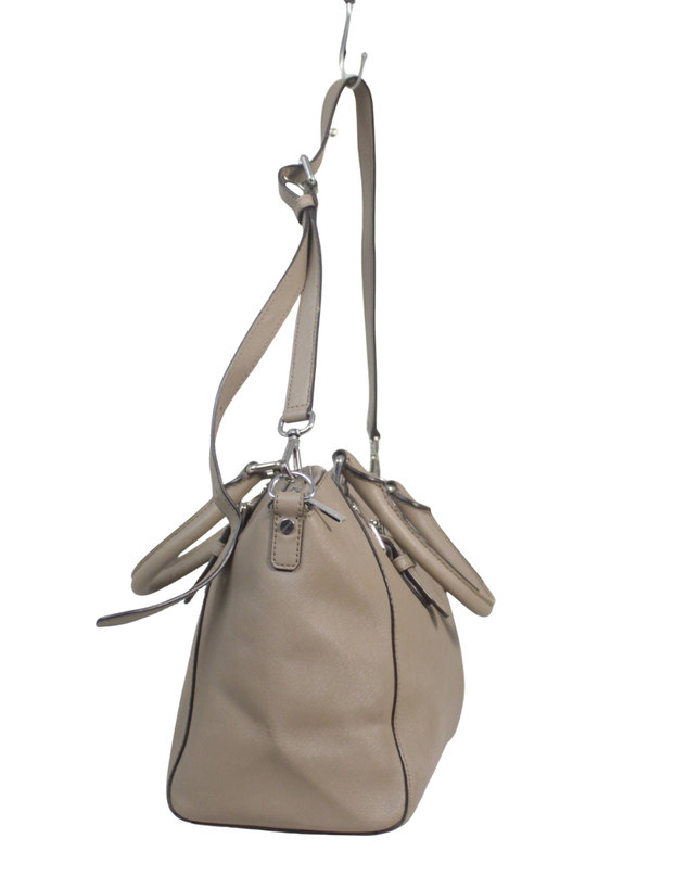 Michael Kors Beige Saffiano Leather Satchel Bag