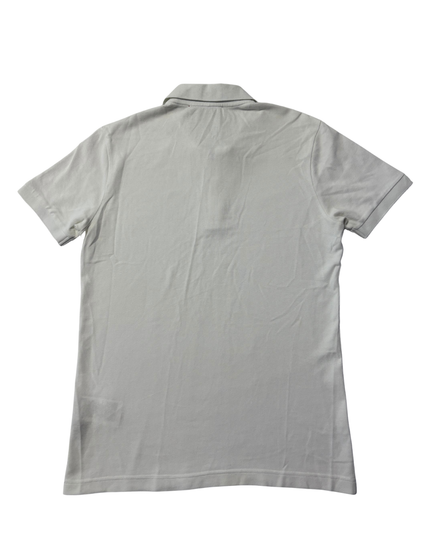 Gucci White Wolf Head Embroidered Polo Shirt