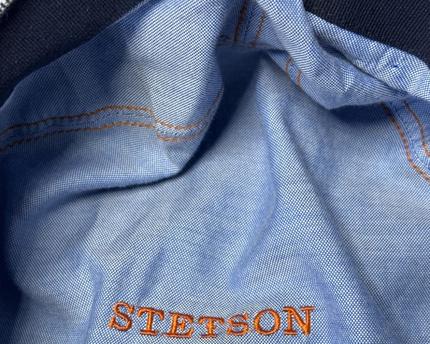 Stetson Blue Checkered Newsboy Cap