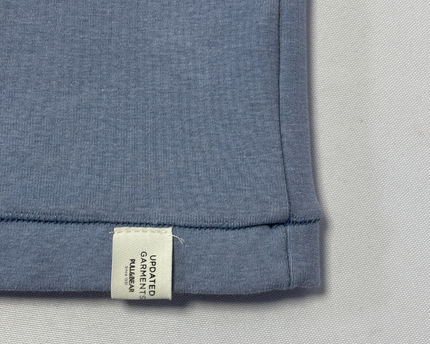 Pull & Bear Blue Relaxed Fit Embossed Graphic T-Shirt