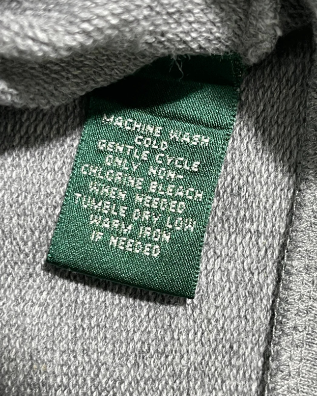 Lauren Ralph Lauren Grey Full-Zip Cotton Hoodie