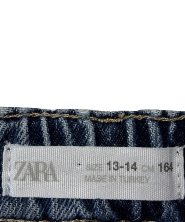 Zara Blue Straight Leg Denim Jeans