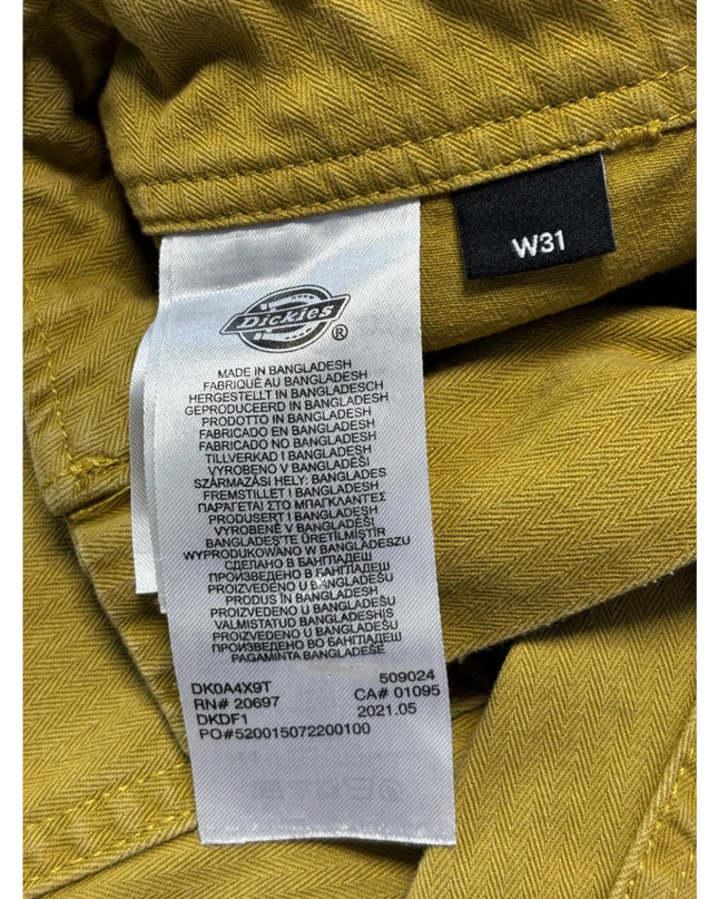 Dickies Mustard Herringbone Fatigue Utility Pants