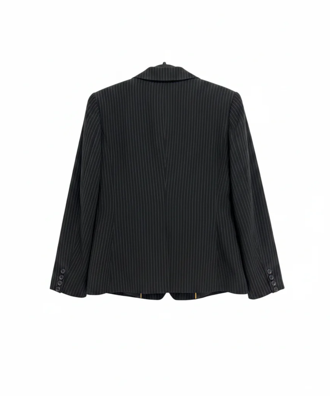 H&M Black Pinstripe Blazer