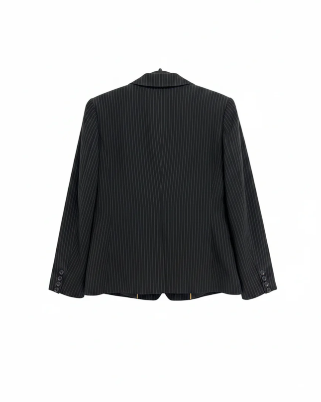 H&M Black Pinstripe Blazer