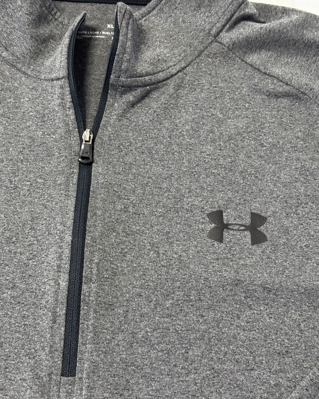 Under Armour Grey 1/4 Zip Heatgear Sports Upper