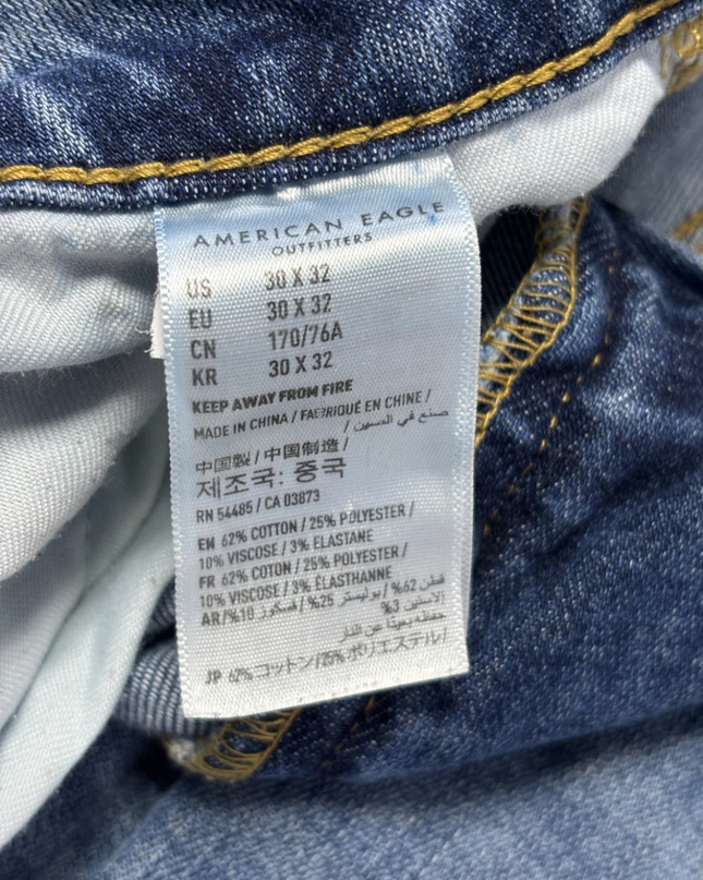 American Eagle Blue Slim Taper Ne(x)t Level Flex Jeans