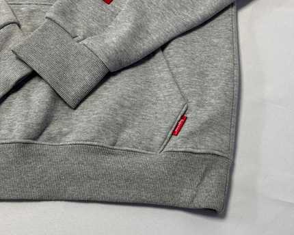 Supreme Grey Embossed Box Logo Hoodie