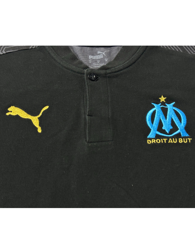 Puma Black Marseille OM Sports Polo Shirt