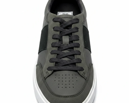 GEOX Men's Grey Platform Casual Sneakers