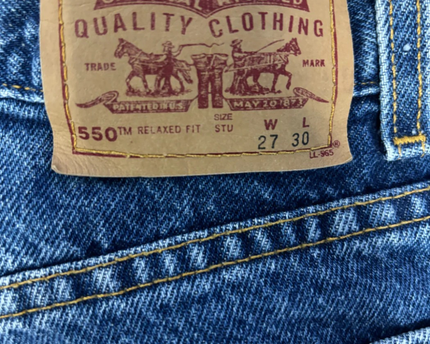 Levi's Blue 550 Relaxed Fit Student Jeans