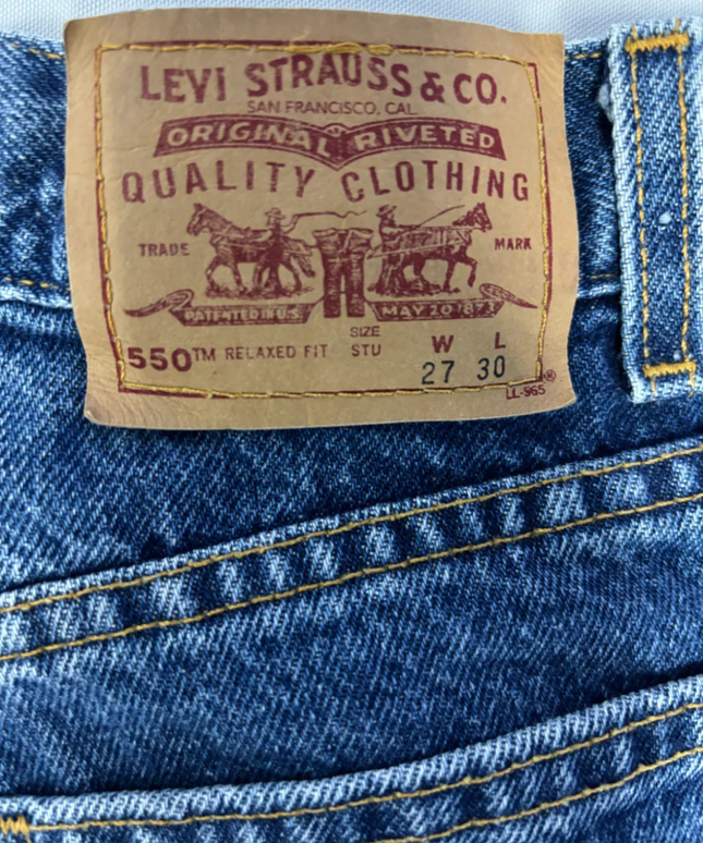 Levi's Blue 550 Relaxed Fit Student Jeans